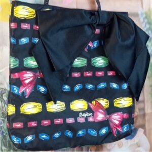 Brighton Black Tote with Multicolor Accents